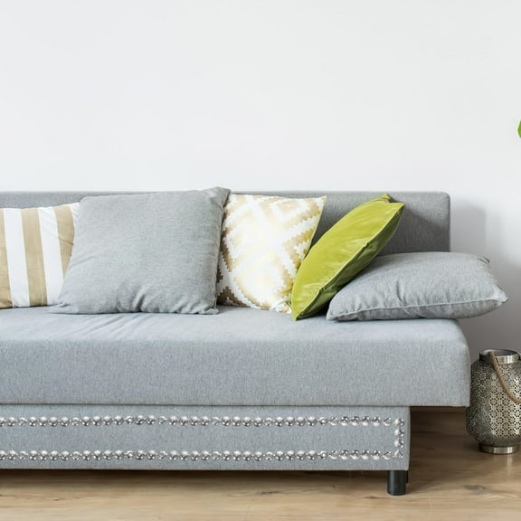 ROSENICE 6Pcs Silver Tack Nail Strips for Upholstery Furniture Fixing 39.30X0.43X0.16in