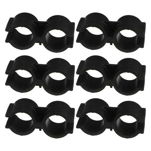 ROSENICE 6Pcs U-Shaped Pipe Connector Double Hose Clamp for Maintenance Professionals and DIY Enthusiasts