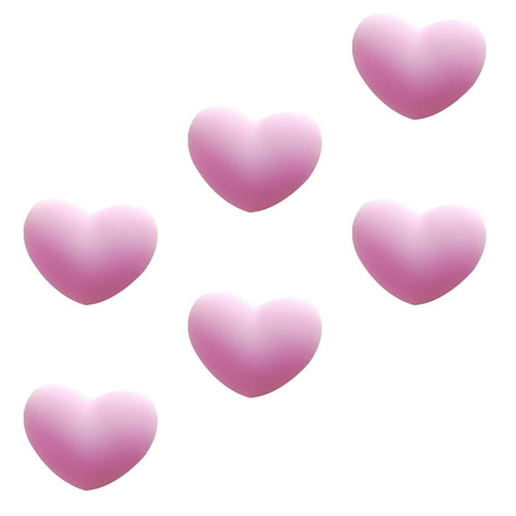 ROSENICE 6pcs Durable Heart Shaped Tennis Racket Dampeners Shock Absorbers For Reduced Vibration Arm Comfort All Ages