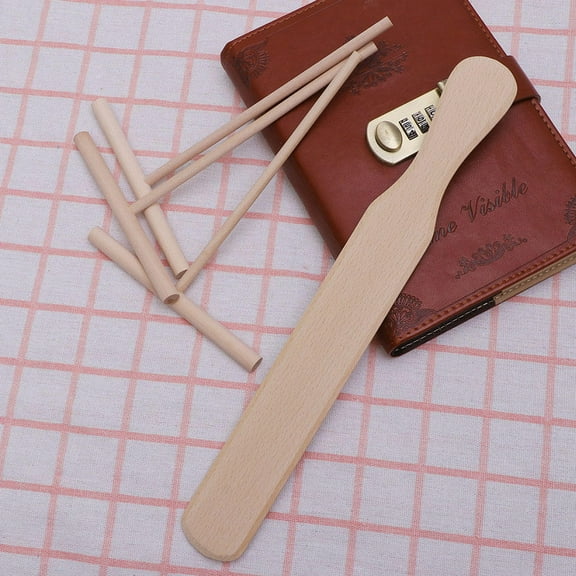 ROSENICE Crepe Spatula Spreader Bamboo 8Set 11.6X1.6In