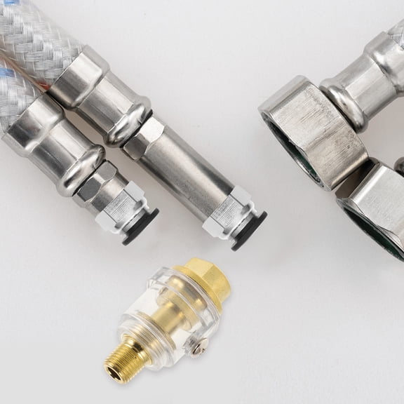 ROSENICE Air Tool Oiler Maintenance Accessories Automatic Faucet 5.80X3.70X3.70CM Stainless Steel