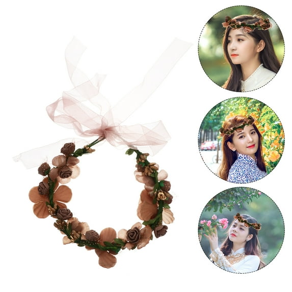 ROSENICE Artificial Garland Hair Bands for Children Attractive Wreath