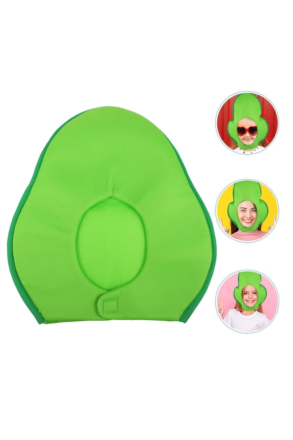 Avocado Headgear Avocados Avocado Shaped Hat Kids Avocado Funny Wear Pp Cotton Short Plush 38X33CM