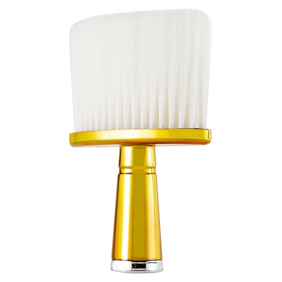 ROSENICE Barber Neck Brush 1Pcs Handle Hair Cutting Brush Golden For Hair Removal And Cleaning