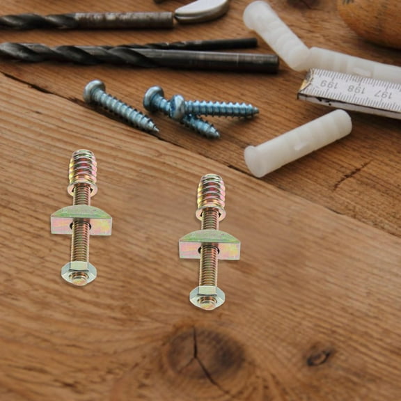 ROSENICE Bed Frame Hardware Kit 8Sets Multi Colored Iron Repair Replacement Parts And Hardware For Bed Frame