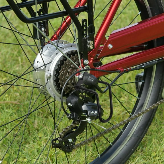 ROSENICE Bike Chain Guard 5Pcs Rear Derailleur Protector with Zinc Alloy Frame Shield for Cyclists