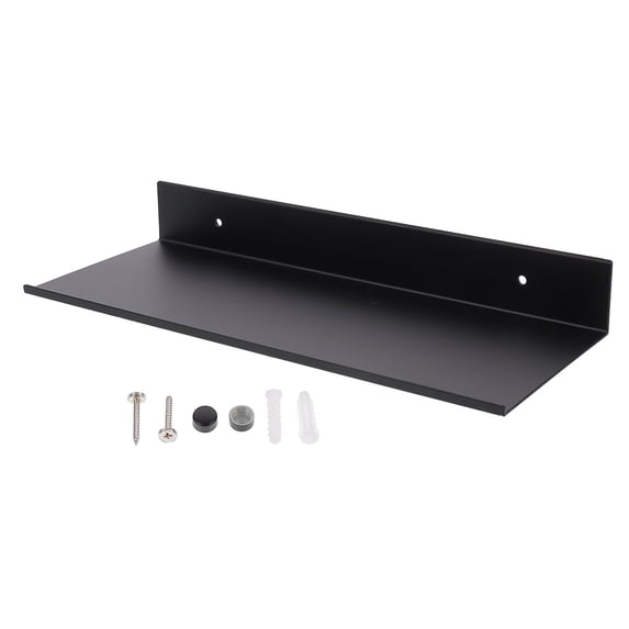 ROSENICE Black Floating Shelf Shelves Bathroom Extra Strong