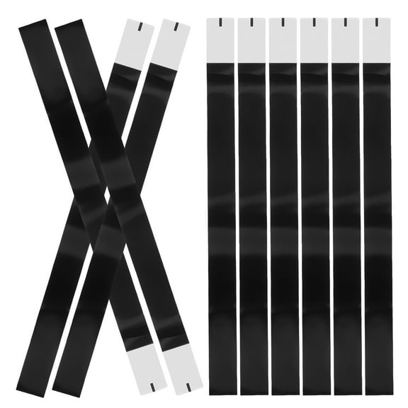 ROSENICE Black Paper Napkin Rings 100Pcs Self Adhesive Disposable Silverware Wrappers for Elegant Table Setup