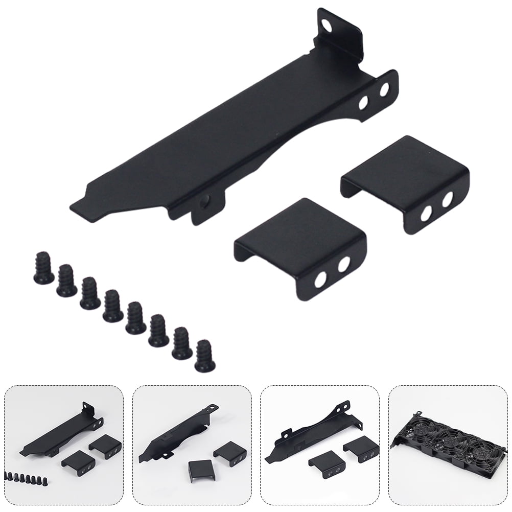 ROSENICE Black Stainless Steel PCI Slot Bracket for Computer Radiator ...