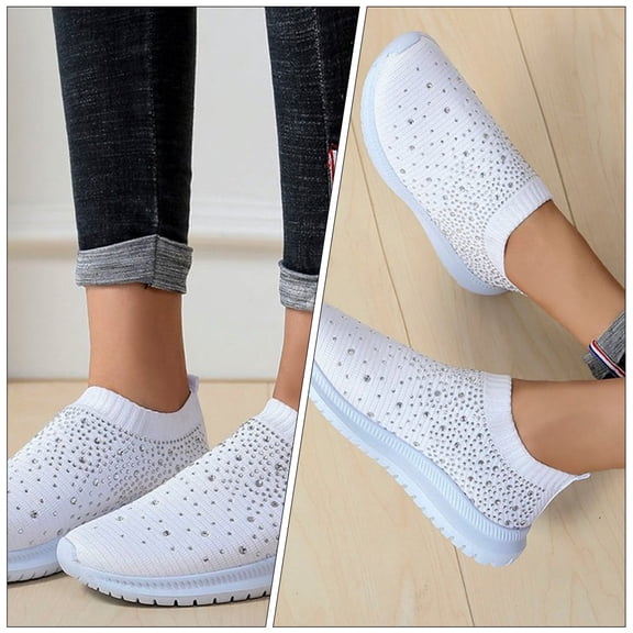 ROSENICE Women's Breathable Mesh Sneakers Comfortable Lightweight Casual Shoes for Everyday Wear