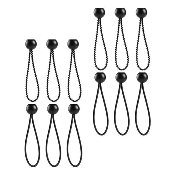 ROSENICE Bungee Cords For Tarps 12Pcs With Nylon Binding Cords For Outdoor Enthusiasts And Sailing Use