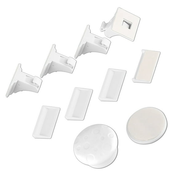 ROSENICE Cabinet Locks With Keys ABS Material White Drawer Lock for Home Safety