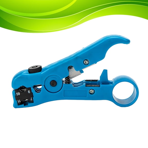 ROSENICE Cable Stripper Multi Functional Wire Stripping Tool for and Network Cables 4.9 x 2.7 x 0.9in