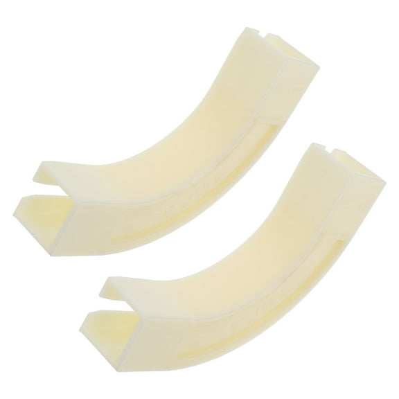 ROSENICE Ceiling Curtain Track Set 2 Pcs 90 Degree Angle 15.00X6.00X3.00CM White Plastic