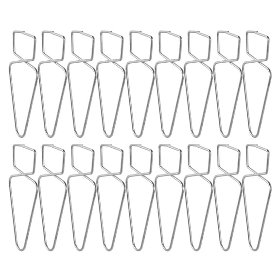 ROSENICE Ceiling Squeeze Hook 30Pcs Steel Hooks For Displaying Signs Banners Artwork Lights Small Plants 6.3X2.9X0.1in