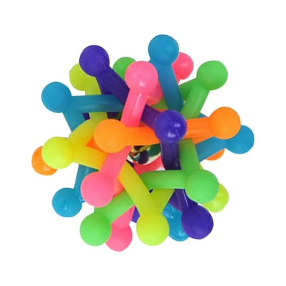 ROSENICE Chewing Balls for Dogs Molar Toy Rubber 16x8x8in Hollow Ball Design Bell Sound Making 2Pcs