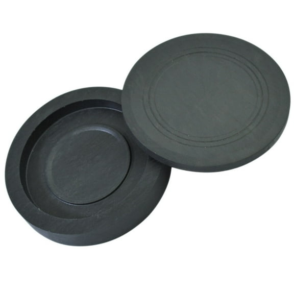 ROSENICE Chinese Calligraphy Ink Stone Painting Inkstone Inkwell 7.4X7.4X2.2CM Black