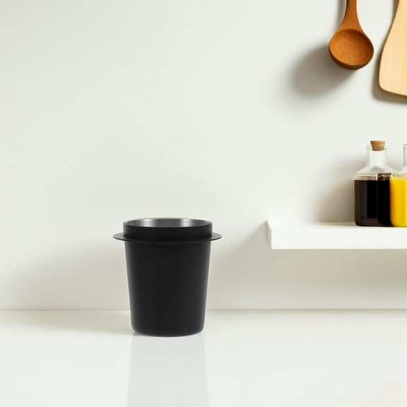 ROSENICE Coffee Dosing Cup 1Set Black 6.2x2.5in 304 Stainless Steel Dosing Tool