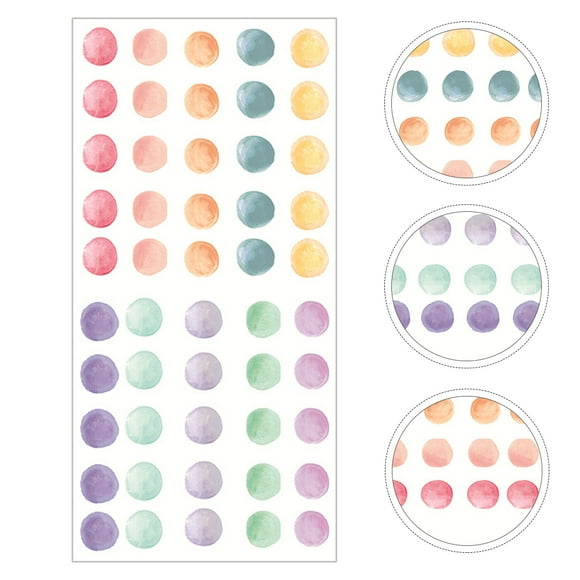 ROSENICE Colorful Dots Wall Sticker PVC Stickers Watercolor for Walls Nursery 46x22cm Baby Child