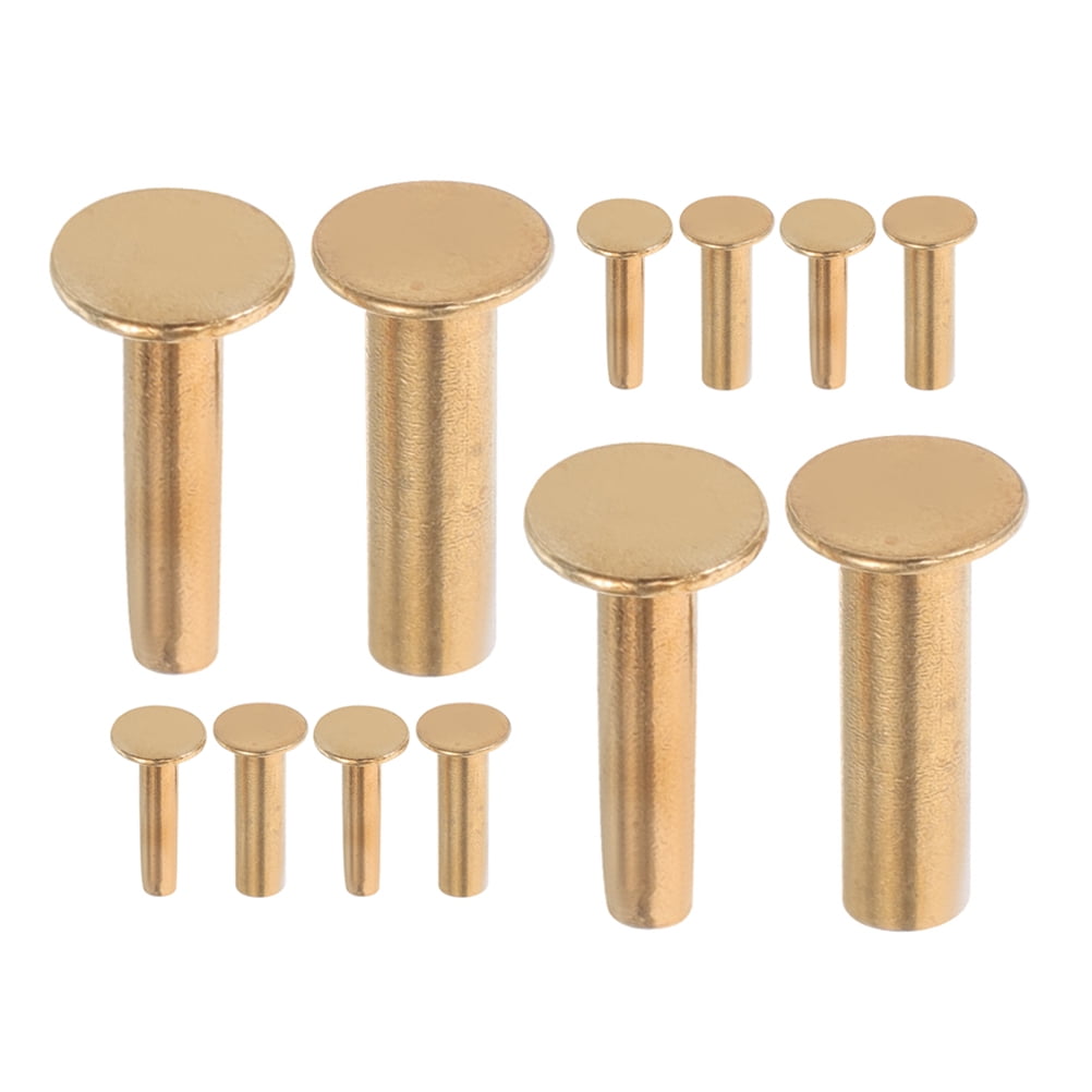 ROSENICE Copper Rivets For Knife Handles 7Pairs Locking Design Golden ...