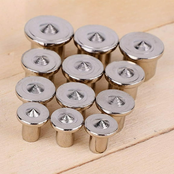 ROSENICE Cylindrical Woodworking Drilling Guide 20Pcs In Silver For Diy Enthusiasts
