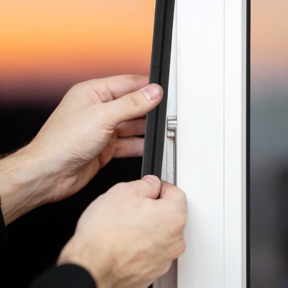 ROSENICE D-Shaped Black Foam Seal Strip 1 Roll for Rubber Seals and Weather Protection 11.8x0.79x0.35in