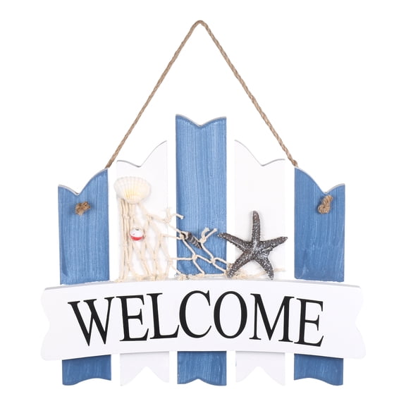ROSENICE Deck Decor Sign Nautical Signs Decor Wood Vintage Style Hanging Decoration 1Pack