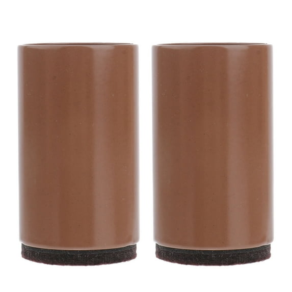 ROSENICE Desk Feet 2Pcs Table Feet Riser Carbon Steel Brown Round for Furniture Accessory