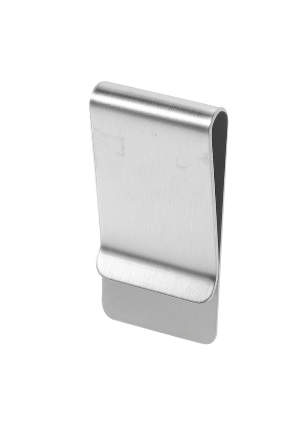 Durable Stainless Steel Money Clips for Men and Women with Chrome Finish Comfortable Front Pocket Fit Silver 2.5x1.0 Inches