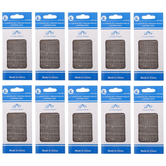 ROSENICE Embroidery Tools 120Pcs Blind Eye Sewing Needles Silver Long and Thin Stainless Steel for Sewing and Crafting