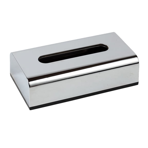 ROSENICE Facial Tissues Box Silver Plating Paper Container Vanity Tissue Organizer