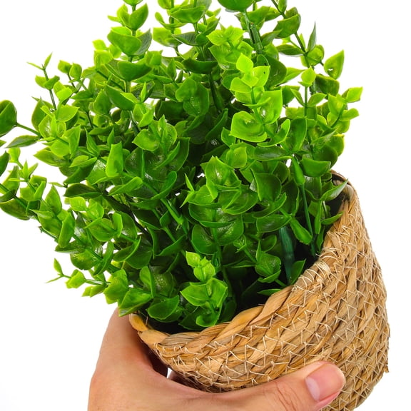 ROSENICE Fake Small Bonsai Artificial Plants Decoration Silk Flower for Coffee Table 3Pack