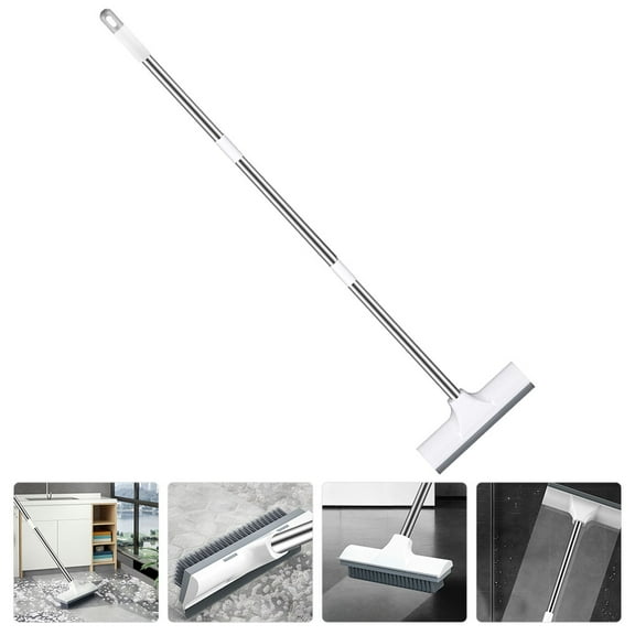 ROSENICE Floor Scrub Brush 1Pcs Long Handle For Bathroom Kitchen Tiles Deck Hard Floor Cleaning Scraper Scrubbing