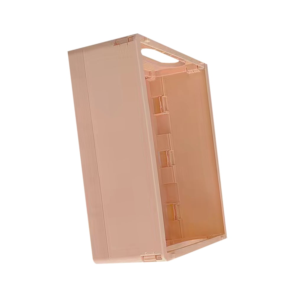 ROSENICE Foldable Books Holder Container Cart Bins Basket Office Pink ...