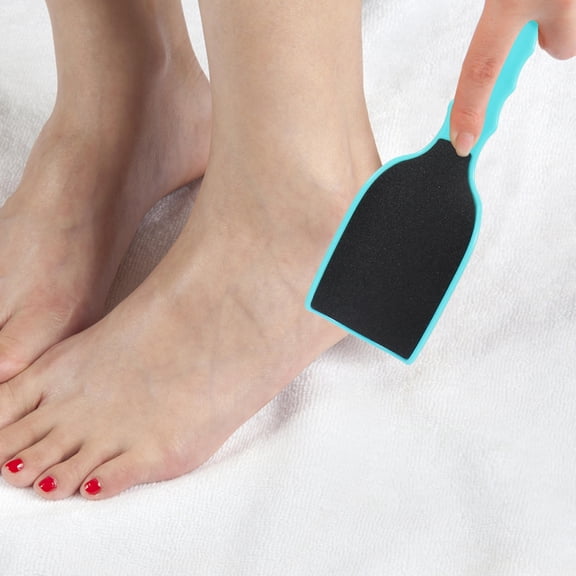 ROSENICE Foot Care Tools 2Pcs Manual Remover Pink Green Double-sided Portable Scrubber 9.24X2.95X0.79in