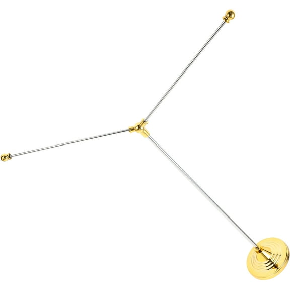 ROSENICE Golden Metal Table Flag Stand for Holidays and Office Use 1Pcs