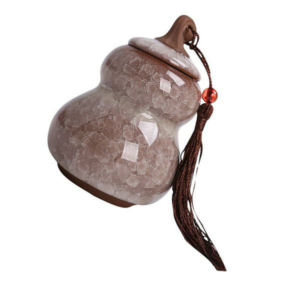 ROSENICE Gourd Airtight Jar Tea Storage Container Mini Canister Flour Container Candy Storage Holder Storage Tank Seal 11.7x8.1cm