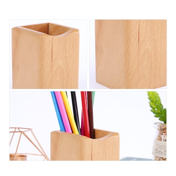 ROSENICE Grain Desktop Pen Holder Pencil Container Holders Lead Pencils