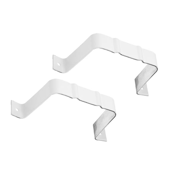 ROSENICE Gutter Hose Extension 2Pcs White Rectangular Design 11.8X3.0X1.0In