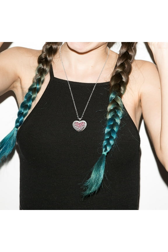 Heart Aromatherapy Necklace Perfume Diffuser Minimalist Necklace Necklaces Charms Stainless Steel 3.00X3.00X2.00CM