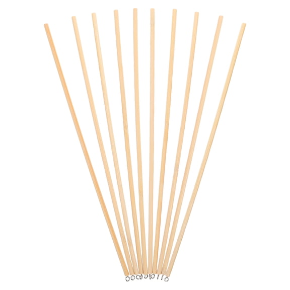 ROSENICE Khaki Wooden Puppet Control Handles 10Pcs for Unfinished Craft Sticks Traditional Chinese Puppet Shows 30Cm