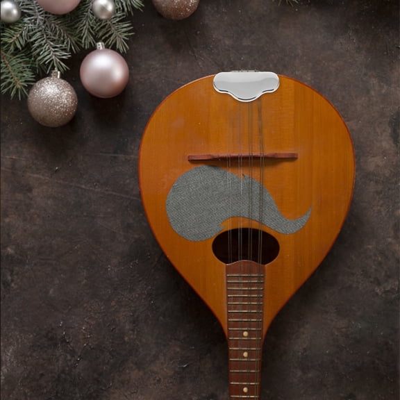 ROSENICE Mandolin Tailpiece Parts Zinc Alloy String Instrument Accessories Silver 1Pack 3.15X1.77X1.38in