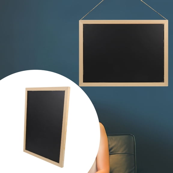 ROSENICE Miniature Chalkboard Message Board for Writing Use with Hanging Ring 6.3 x 9.4 inches