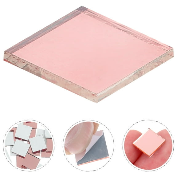 ROSENICE Tiles Mirror Glass Tiles Square 300Set Assorted Craft Supplies Diy Projects