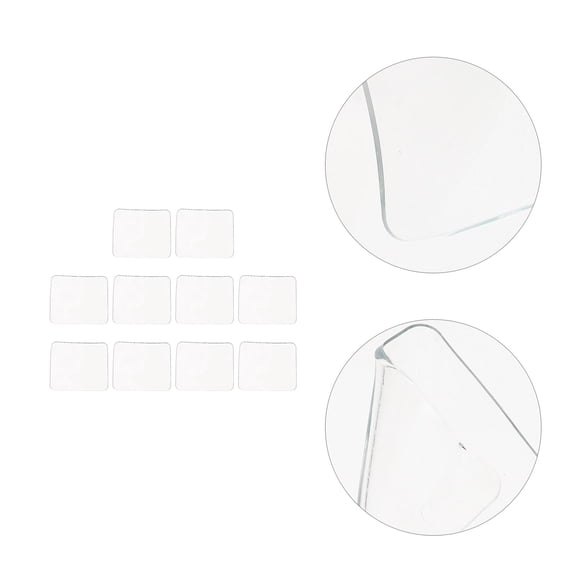 ROSENICE Multifunctional Anti-Slip Mat for Car 10Set Transparent Silicone Non Slip Cushion