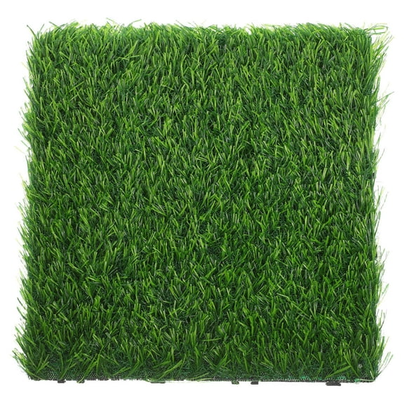 ROSENICE Outdoor Design Artificial Grass Squares for Patio and Garden 1Set 30x30x3cm
