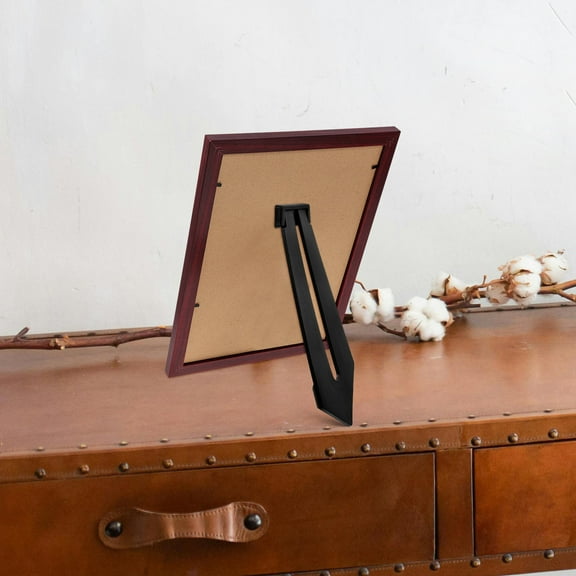 ROSENICE Photo Frame Brackets 10Pcs Black Plastic Picture Frame Holder Stand for Studio and Dining Room