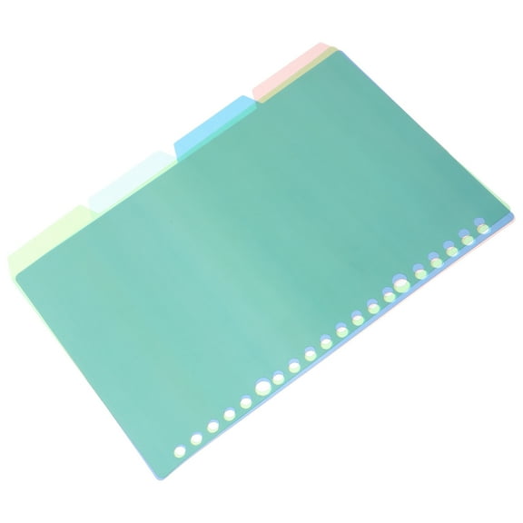 ROSENICE Plastic Binder Dividers for Office Assorted Color PP Material with Detachable Tabs 10 Sets B5 Size