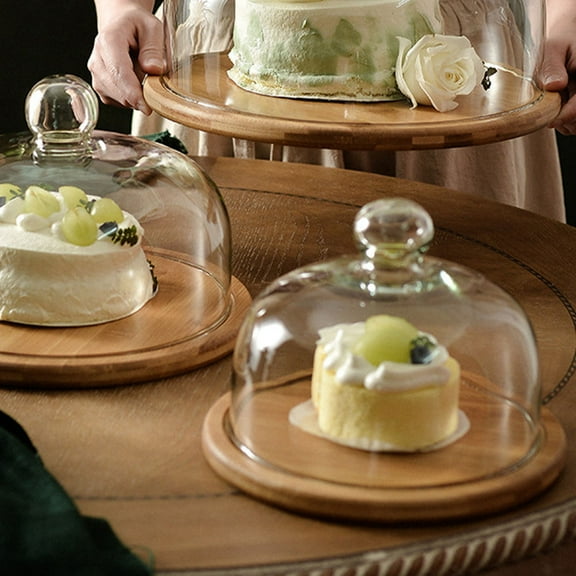 ROSENICE Portable Pastry Dessert Tray Cake Cover Food Serving Accessory