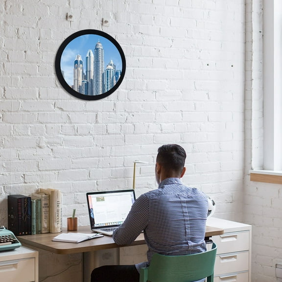 ROSENICE Round Picture Frames for Wall Wooden -friendly Nordic Style